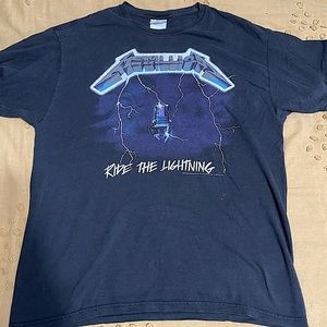Vintage Metallica Ride The Lightning T Shirt ⚡️
